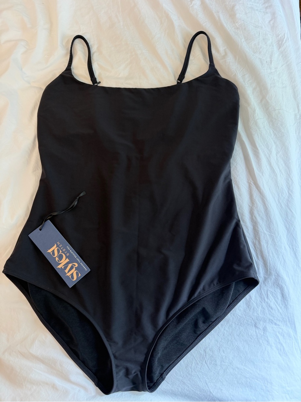 STYLEST DreamSculpt Bodysuit One-Piece Swimsuit Black Caviar 1X Shapewear